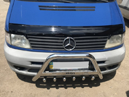 Mercedes Vito W638 1996–2003 Bullbar WT003/4 (nerūsējošais tērauds) ar uzrakstu, 60 mm foto 1