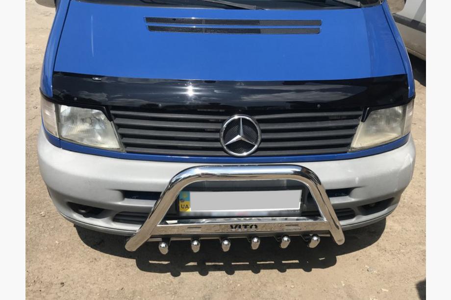 Mercedes Vito W638 1996–2003 Bullbar WT003/4 (nerūsējošais tērauds) ar uzrakstu, 60 mm Image