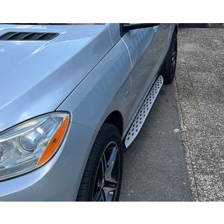 Sānu pakāpieni, oriģināls dizains (2 gab., alumīnijs) Mercedes GLE/ML сlass W166 2011–2018 foto 2