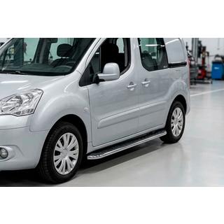 Sānu pakāpieni Maydos V1 (2 gab., alumīnijs ↗ nerūsējošais tērauds) Peugeot Partner Tepee 2008–2018 foto 1