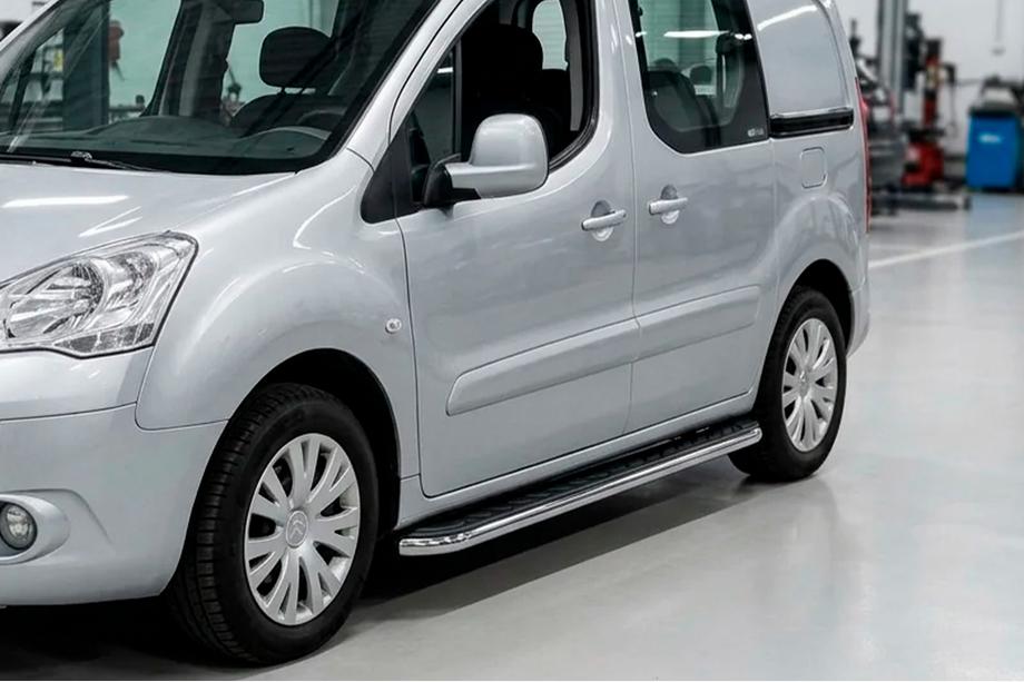 Peugeot Partner Tepee 2008–2018 Sānu pakāpieni Maydos V1 (2 gab., alumīnijs ↗ nerūsējošais tērauds) Image