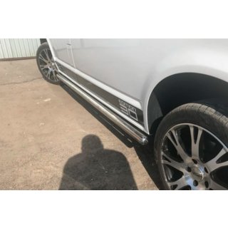 Sānu aizsargcaurules (2 gab., nerūsējošais tērauds) Volkswagen T5 Transporter 2003–2010 foto 1