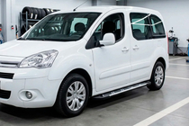 Peugeot Partner Tepee 2008–2018 Sānu sliekšņi Sunrise (2 gab., alumīnijs) foto 1