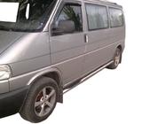 Volkswagen T4 Transporter 1990–2003 Sānu aizsargcaurules (2 gab., nerūsējošais tērauds) 70 mm, garā riteņu bāze foto 1