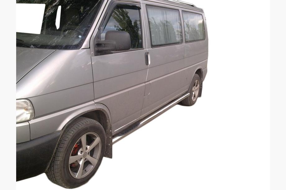 Volkswagen T4 Transporter 1990–2003 Sānu aizsargcaurules (2 gab., nerūsējošais tērauds) 70 mm, garā riteņu bāze Image
