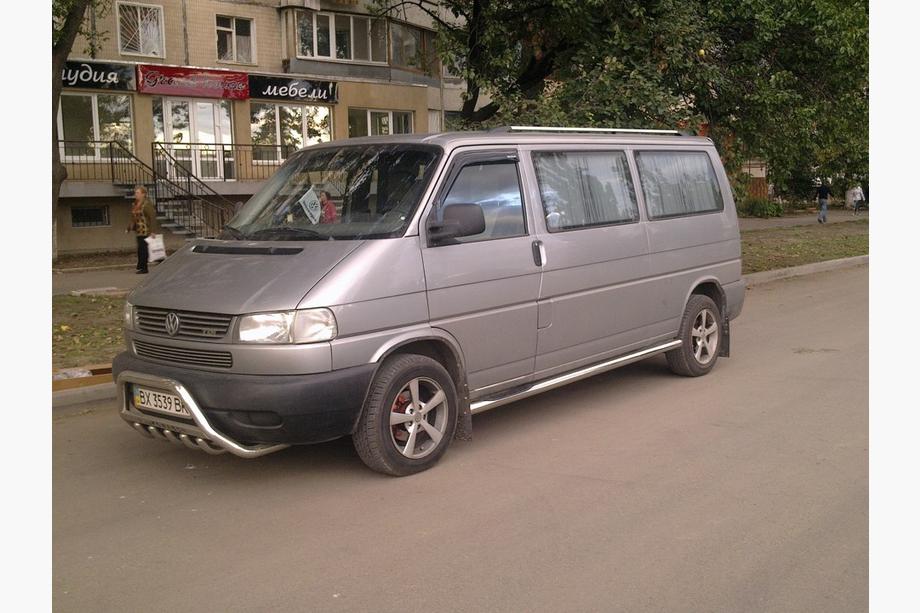 Volkswagen T4 Transporter 1990–2003 Sānu aizsargcaurules (2 gab., nerūsējošais tērauds) Foto 2