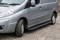 Fiat Scudo 2007–2015 Sānu pakāpieni Bosphorus Black (2 gab., alumīnijs) foto 1