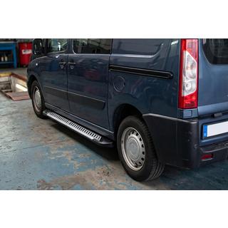 Sānu sliekšņi Line (2 gab., alumīnijs) Peugeot Expert 2007–2016 foto 1
