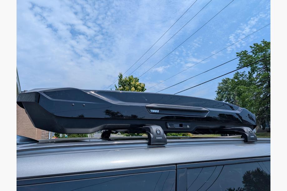 KIA EV9 Slēdzamas šķērssijas integrētajiem jumta reliņiem Ecem V2 (2 gab.) līdz 110 cm, melni Foto 16