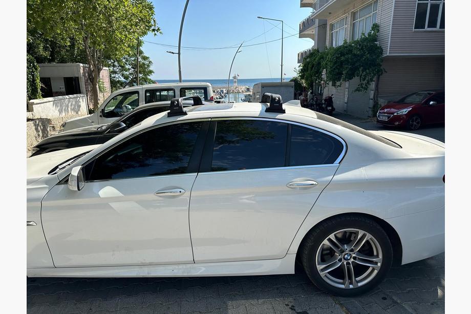 BMW 5. sērija F10/F11 2010–2016 Jumta bagāžnieka šķērstieņi oriģinālajām stiprinājuma vietām Ecem V3 (2 gab.) Pelēks, 110 cm Foto 5