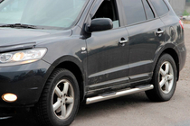 Hyundai Santa Fe 2 2006–2012 Sānu caurules B3 (2 gab., nerūsējošais tērauds) foto 1