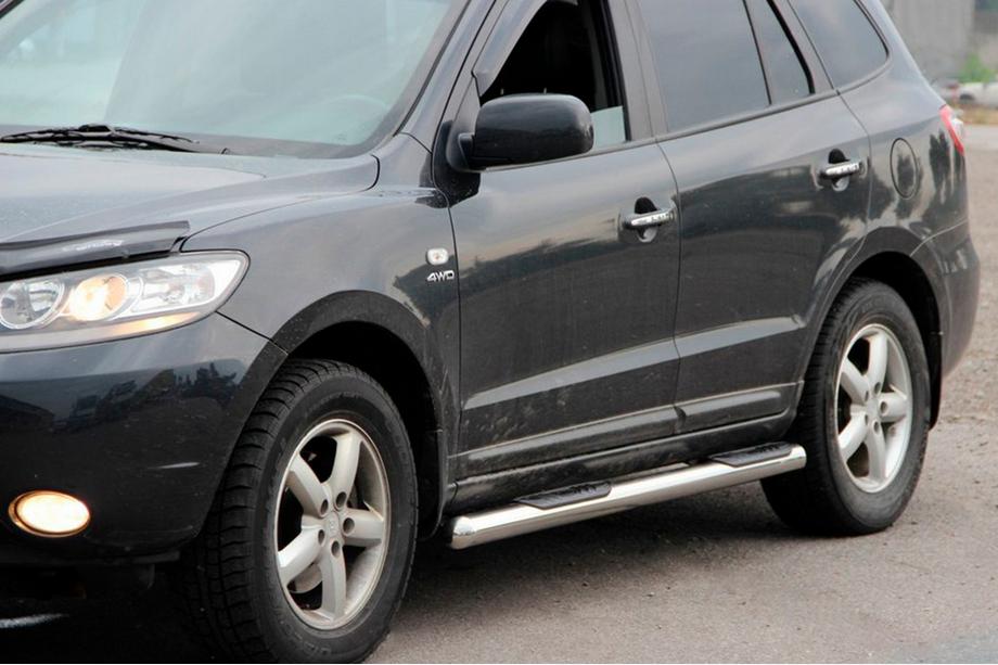 Hyundai Santa Fe 2 2006–2012 Sānu caurules B3 (2 gab., nerūsējošais tērauds) Image
