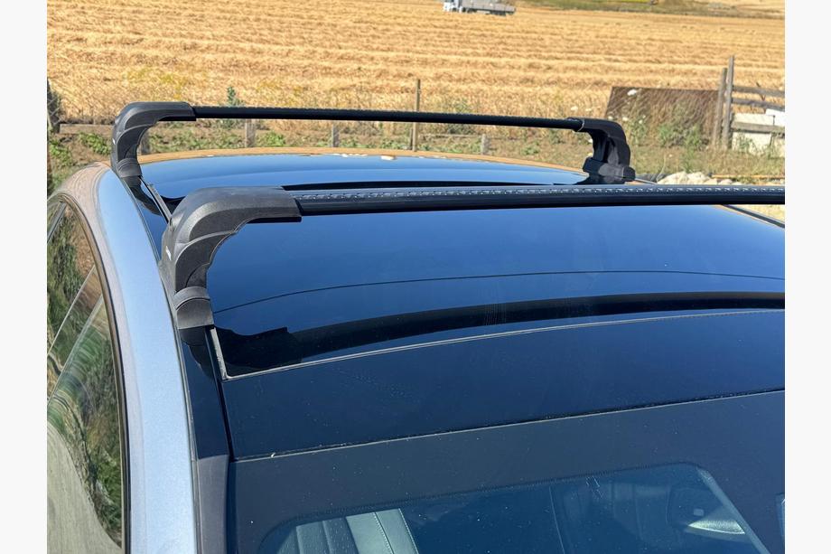Mercedes EQE Jumta bagāžnieka šķērstieņi oriģinālajām stiprinājuma vietām Ecem V3 (2 gab.) Melns, 145 cm Image