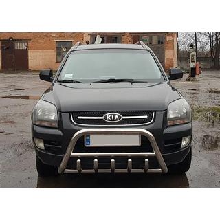 Bullbar WT003 (nerūsējošais tērauds) Kia Sportage 2004–2010 foto 4