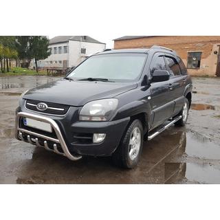 Bullbar WT003 (nerūsējošais tērauds) Kia Sportage 2004–2010 foto 1