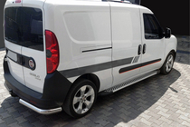 Fiat Doblo II 2010–2022 Sānu sliekšņi Line (2 gab., alumīnijs) foto 1