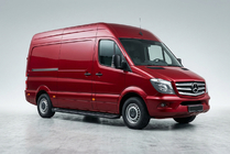Mercedes Sprinter W906 2006–2018 Sānu sliekšņi Allmond Black (2 gab., alumīnijs) foto 1