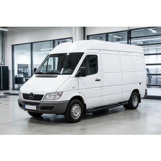 Sānu sliekšņi Allmond Black (2 gab., alumīnijs) Mercedes Sprinter W901/902/903/904/905 1995–2006 foto 1
