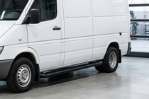 Volkswagen LT 1995–2006 Sānu pakāpieni Allmond Black (2 gab., alumīnijs) foto 1
