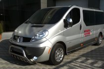 Renault Trafic 2001–2015 Bullbārs WT003-4 (nerūsējošais tērauds) Ar uzrakstu Renault foto 3