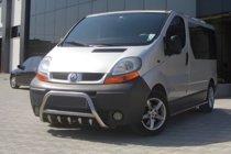 Renault Trafic 2001–2015 Bullbārs WT003-4 (nerūsējošais tērauds) Ar uzrakstu Renault foto 2