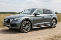 Audi Q5 2017–2025 Sānu aizsargcaurules (2 gab., nerūsējošais tērauds) foto 1