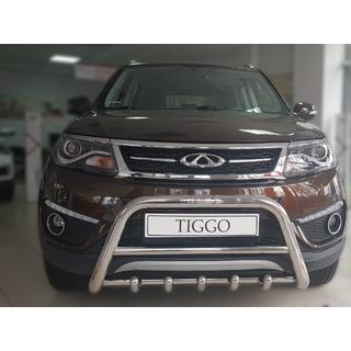 Priekšējais bullbar WT003 (nerūsējošais tērauds) Chery Tiggo 5 2013– foto 1