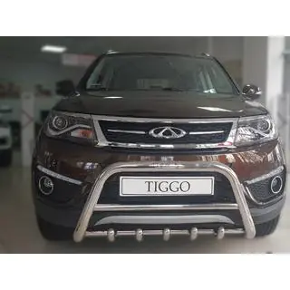 Priekšējais bullbar WT003 (nerūsējošais tērauds) foto 1