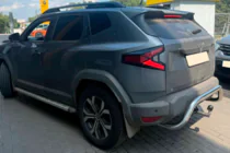 Renault Duster 2024– Aizmugures aizsargstienis AK007 (nerūsējošais tērauds) foto 2