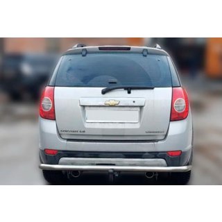 Aizmugures aizsargstienis AK005 (nerūsējošais tērauds) Chevrolet Captiva 2006–2019 foto 2