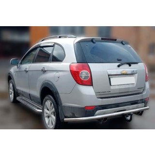 Aizmugures aizsargstienis AK005 (nerūsējošais tērauds) Chevrolet Captiva 2006–2019 foto 3