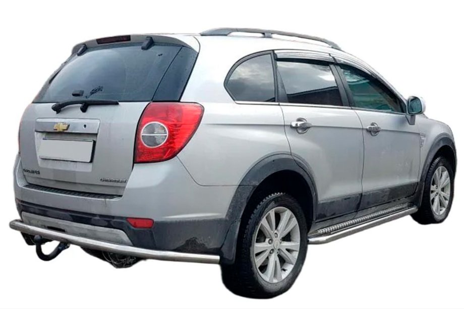Chevrolet Captiva 2006–2019 Aizmugures aizsargstienis AK005 (nerūsējošais tērauds) Foto 1