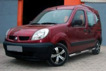 Renault Kangoo 1998–2008 Sānu caurules (2 gab., nerūs. tērauds) foto 2