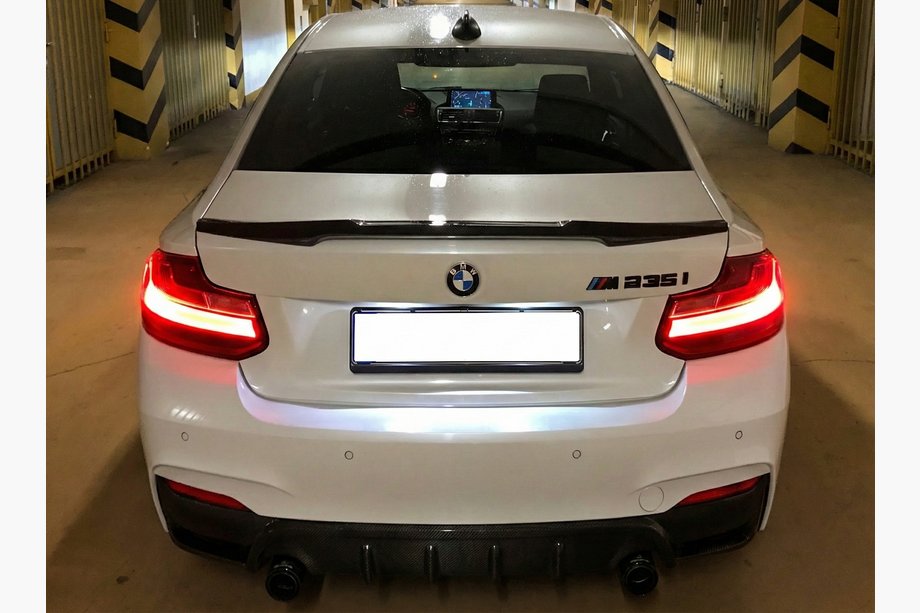 BMW 2. sērija F22/F23 2014–2021 M4-Style spoileris (F22, spīdīgi melns) Image