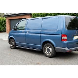 Sānu pakāpieni Bosphorus Black (2 gab., alumīnijs) Volkswagen T5 Transporter 2003–2010 foto 1