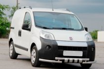Fiat Fiorino/Qubo 2008–2024 Priekšējais aizsargstienis Shark (nerūsējošais tērauds) foto 2