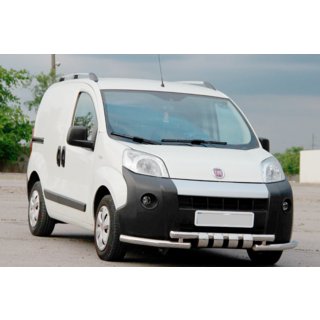 Priekšējais aizsargstienis Shark (nerūsējošais tērauds) Fiat Fiorino/Qubo 2008–2024 foto 2