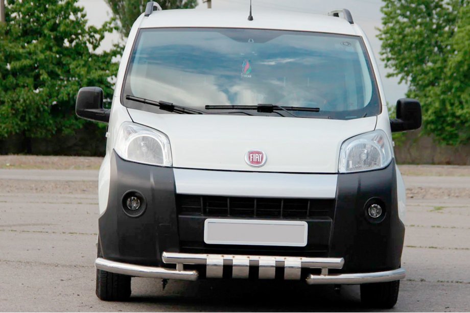 Fiat Fiorino/Qubo 2008–2024 Priekšējais aizsargstienis Shark (nerūsējošais tērauds) Image