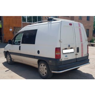 Aizmugures aizsargstienis AK005 (nerūsējošais tērauds) Fiat Scudo 1996–2007 foto 2