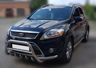 Ford Kuga 2008–2013 Priekšējais aizsargstienis (bullbar) WT003-Exclusive (nerūsējošais tērauds) foto 3