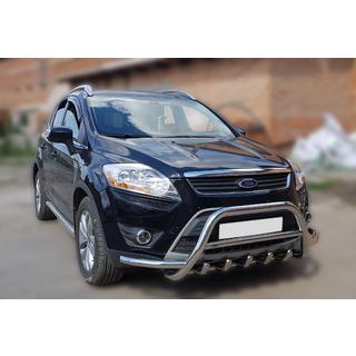 Priekšējais aizsargstienis (bullbar) WT003-Exclusive (nerūsējošais tērauds) foto 2