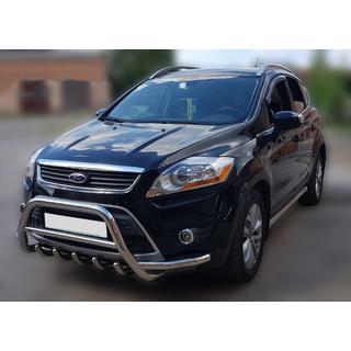 Priekšējais aizsargstienis (bullbar) WT003-Exclusive (nerūsējošais tērauds) foto 3