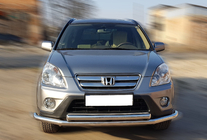 Honda CRV 2001–2006 Priekšējais aizsargstienis ST014 (nerūsējošais tērauds) Ø60/60 mm foto 1