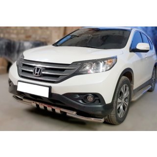 Priekšējais aizsargstienis Shark (nerūsējošais tērauds) Honda CRV 2012–2016 foto 2