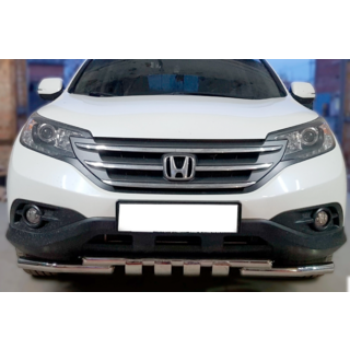 Priekšējais aizsargstienis Shark (nerūsējošais tērauds) Honda CRV 2012–2016 foto 1