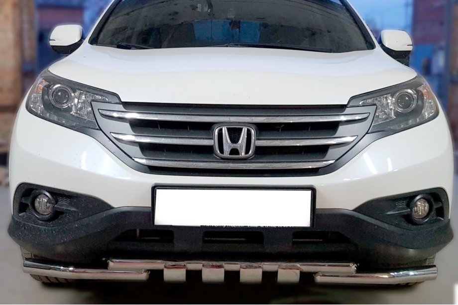 Honda CRV 2012–2016 Priekšējais aizsargstienis Shark (nerūsējošais tērauds) Foto 1