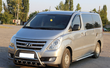Hyundai H300, H1, Starex 2008–2020 Priekšējais bullbar WT003 (nerūsējošais tērauds) foto 2