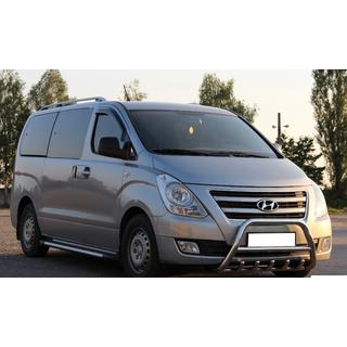 Priekšējais bullbar WT003 (nerūsējošais tērauds) Hyundai H300, H1, Starex 2008–2020 foto 3