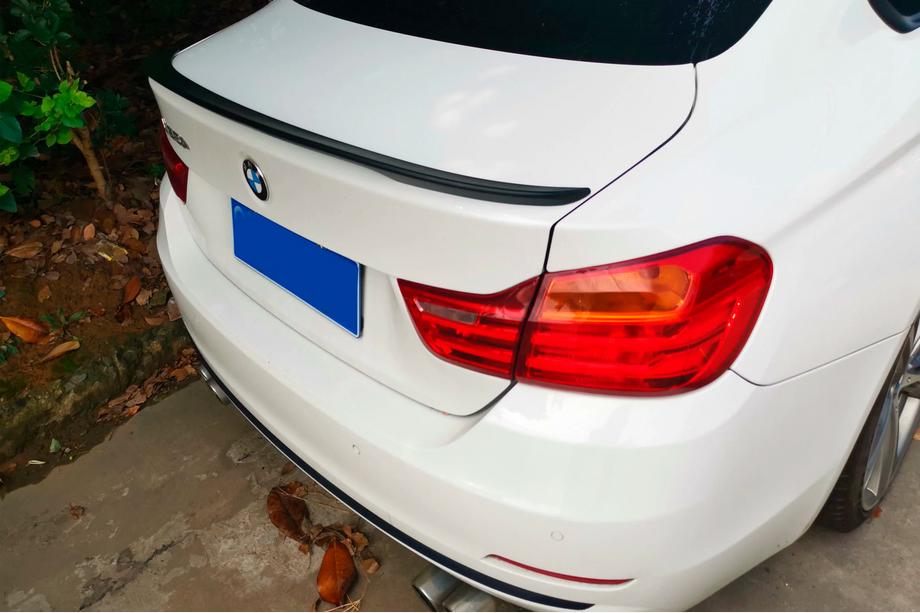BMW 4 sērija F32/F33/F36 2012–2020 Spoileris P-Style (F32, melns spīdīgs) Foto 1