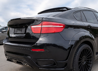 BMW X6 E71 2008–2014 Jumta spoilers (melns spīdīgs) foto 1